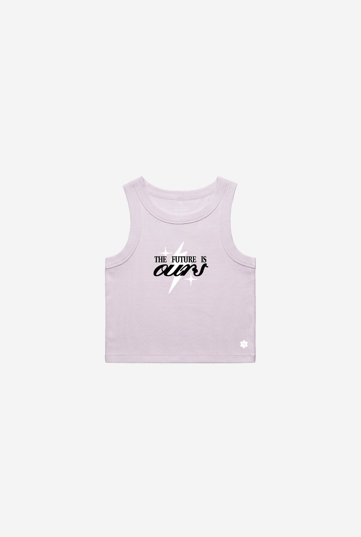 The Future is Ours Ribbed Tank - Orchid