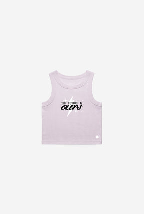 The Future is Ours Ribbed Tank - Orchid