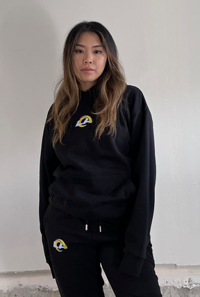 Sweat à capuche épais Los Angeles Rams Logo - Noir