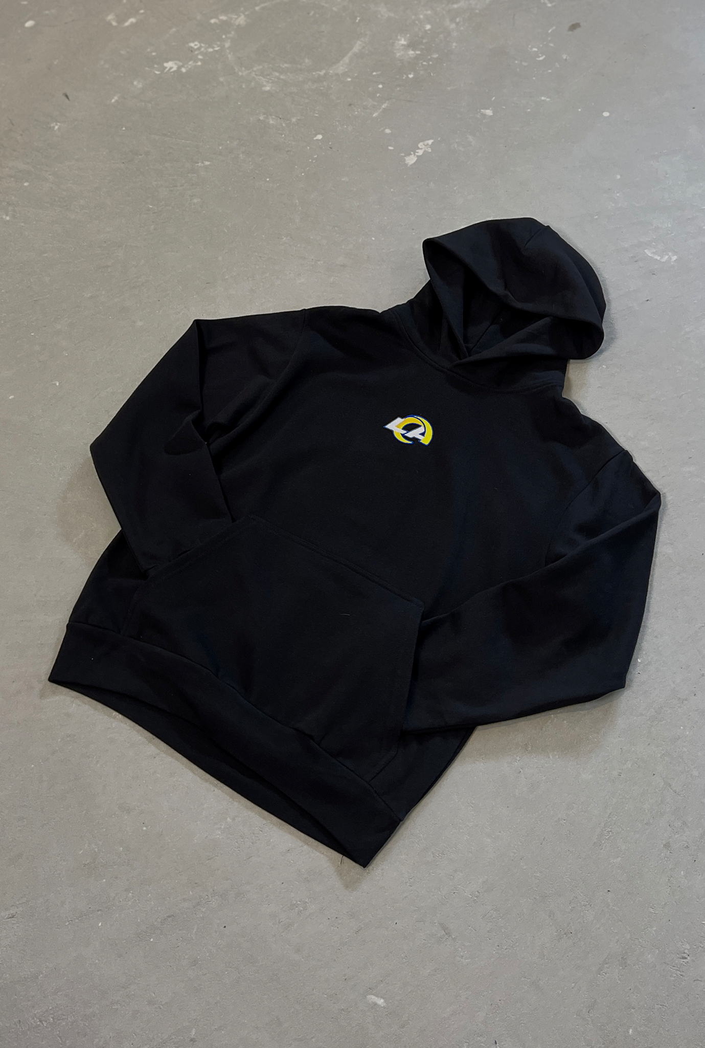 Sweat à capuche épais Los Angeles Rams Logo - Noir