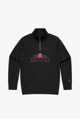 Atlanta Braves 1/4 Zip - Black
