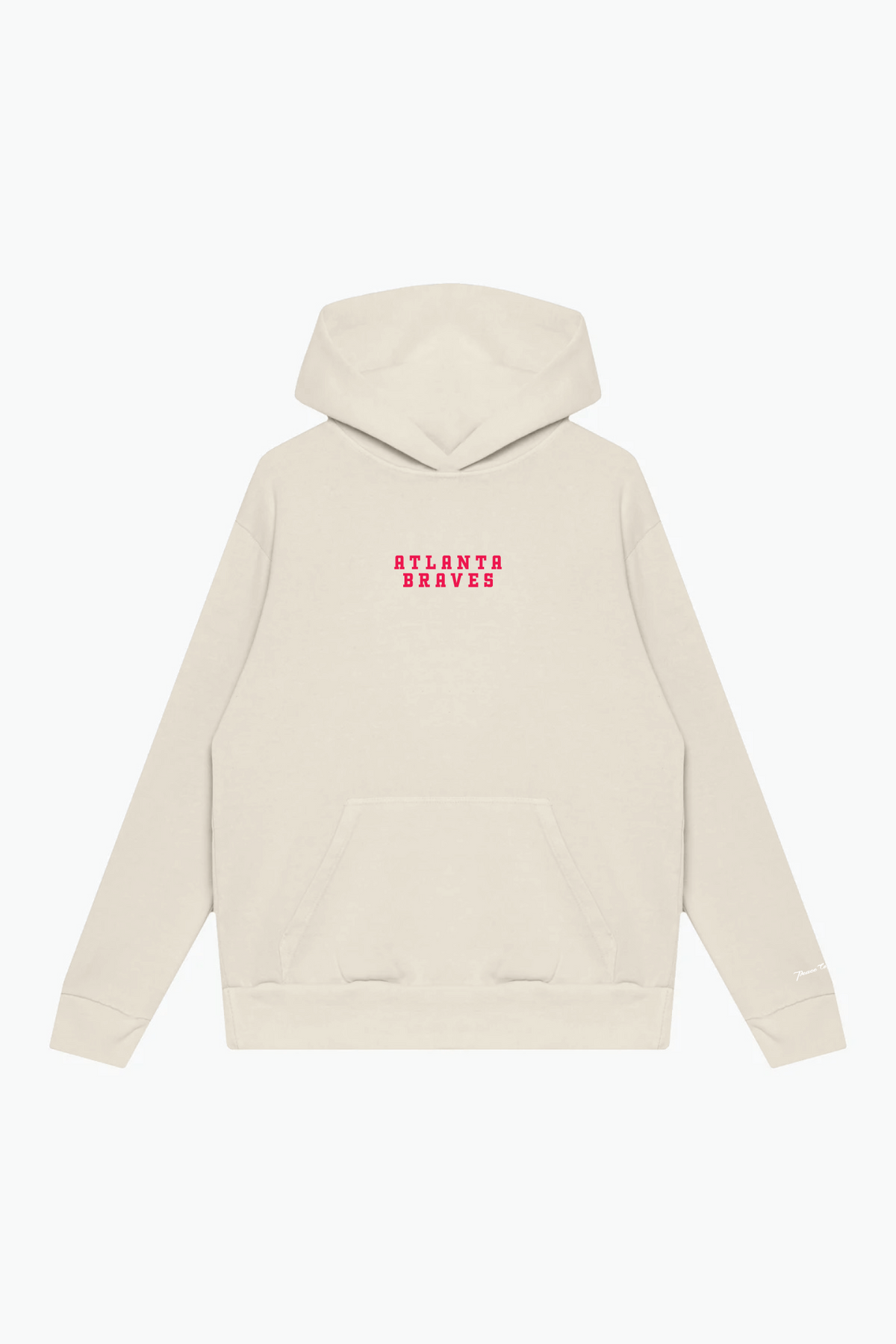 Atlanta Braves Heavyweight Hoodie - Ivory