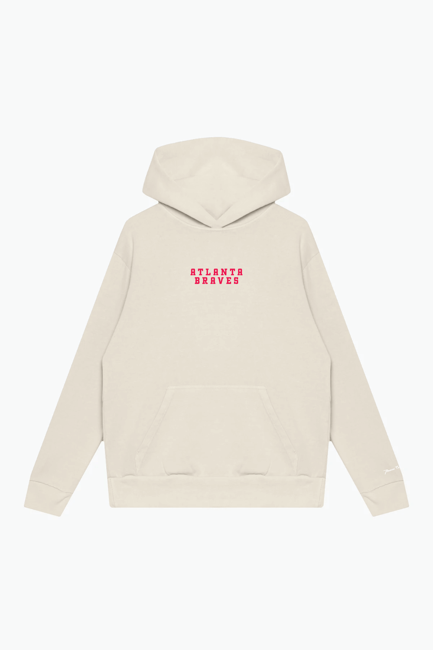 Atlanta Braves Heavyweight Hoodie - Ivory