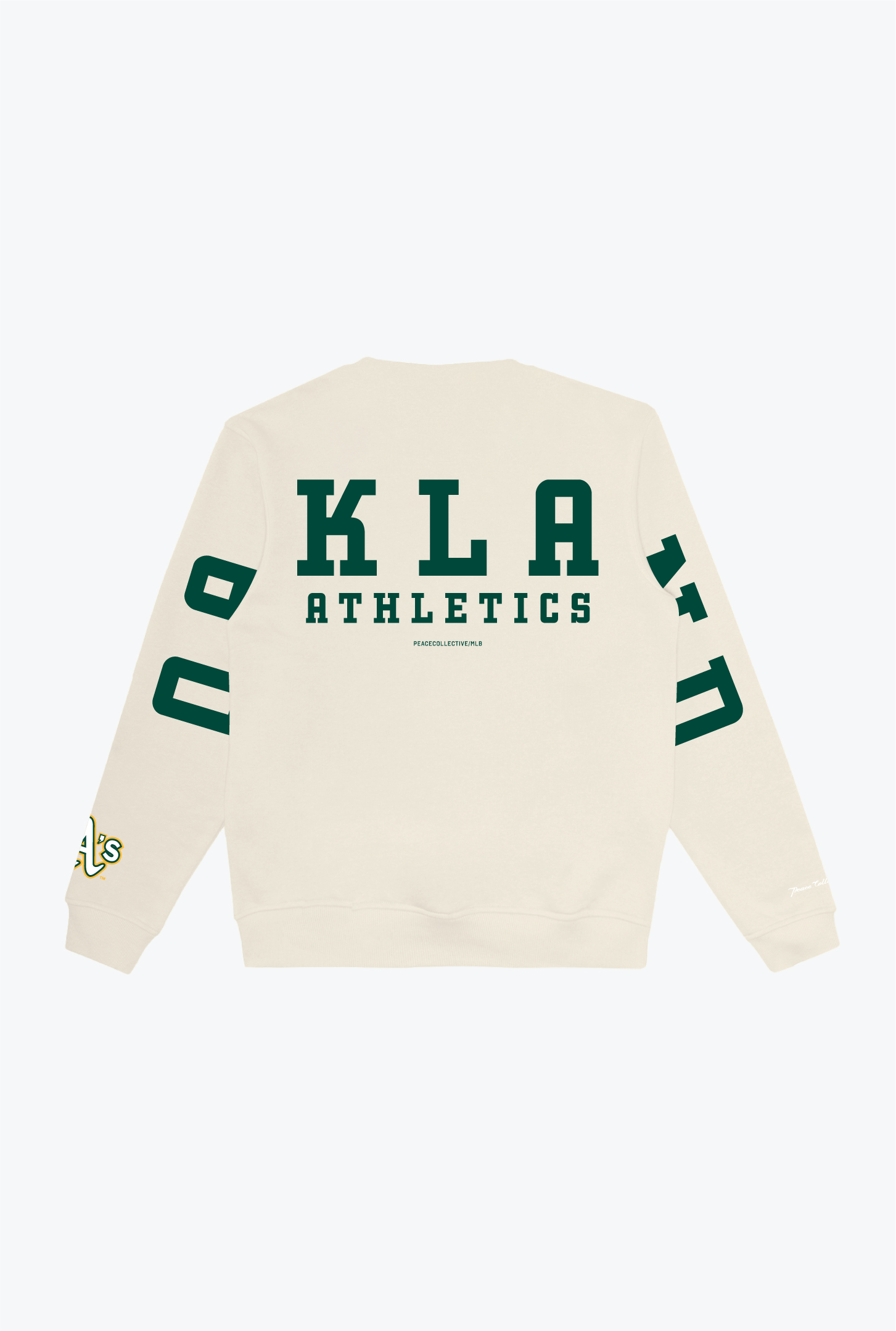 Oakland Athletics Heavyweight Crewneck - Ivory