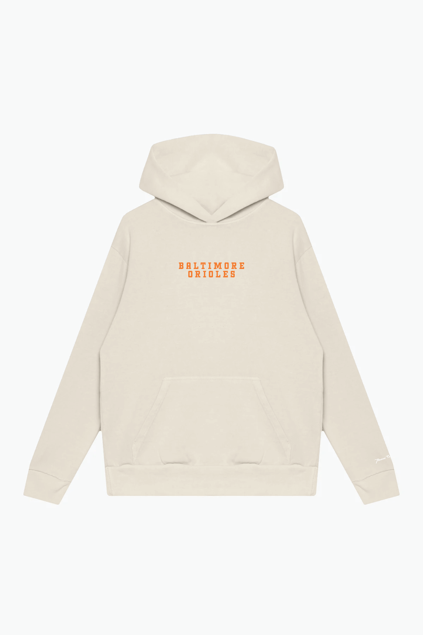Baltimore Orioles Heavyweight Hoodie - Ivory