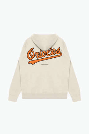 Baltimore Orioles Heavyweight Hoodie - Ivory