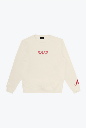 Atlanta Braves Heavyweight Crewneck - Ivory