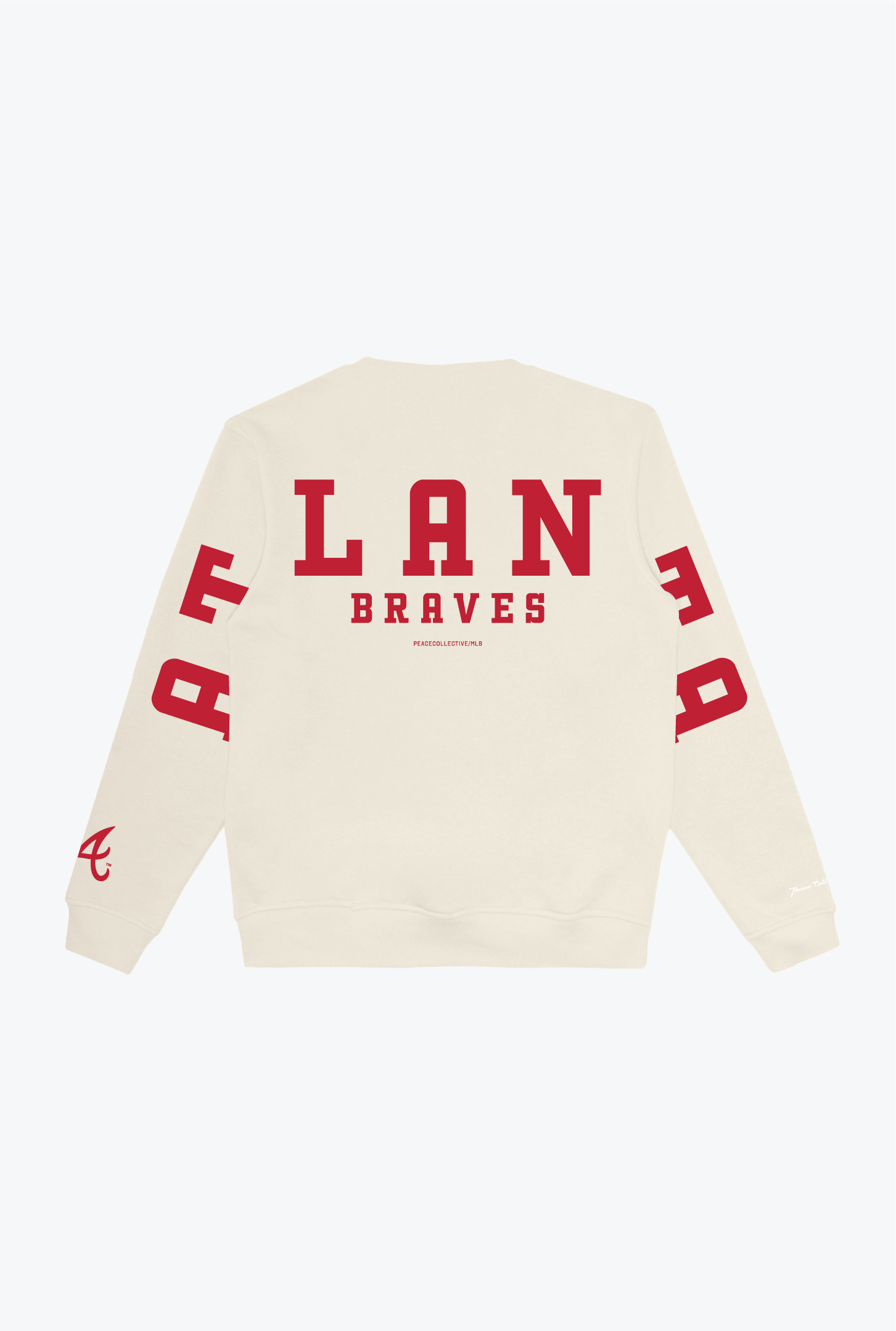 Atlanta Braves Heavyweight Crewneck - Ivory