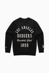 Los Angeles Dodgers Heavyweight Crewneck - Black