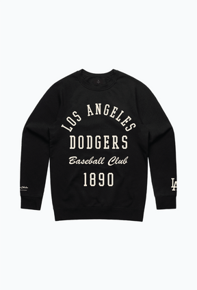 Los Angeles Dodgers Heavyweight Crewneck - Black