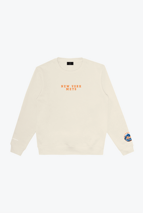 New York Mets Heavyweight Crewneck - Ivory
