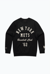 New York Mets Heavyweight Crewneck - Black