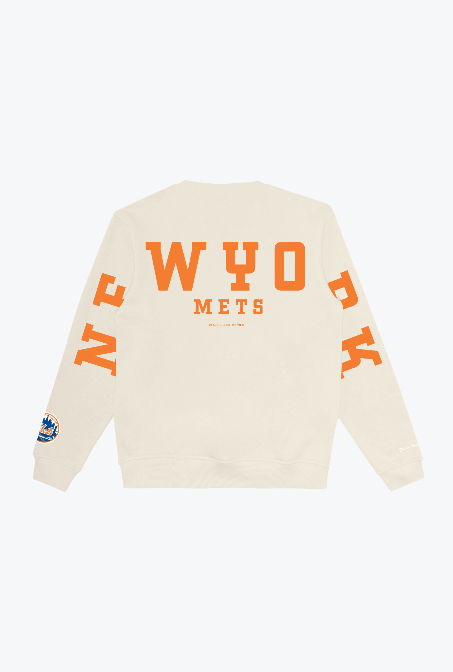 New York Mets Heavyweight Crewneck - Ivory