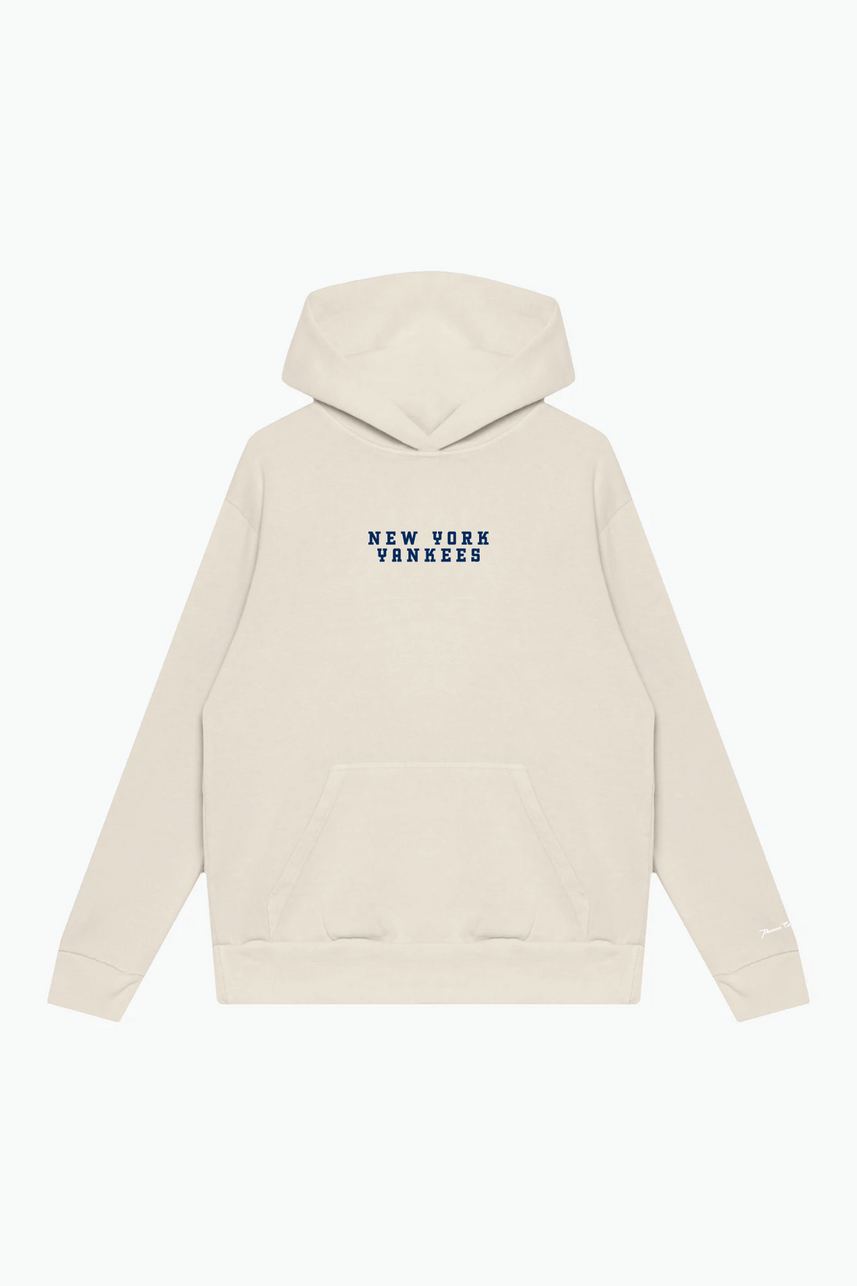 New York Yankees Heavyweight Hoodie - Ivory