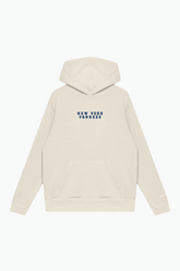 New York Yankees Heavyweight Hoodie - Ivory