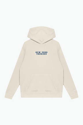 New York Yankees Heavyweight Hoodie - Ivory