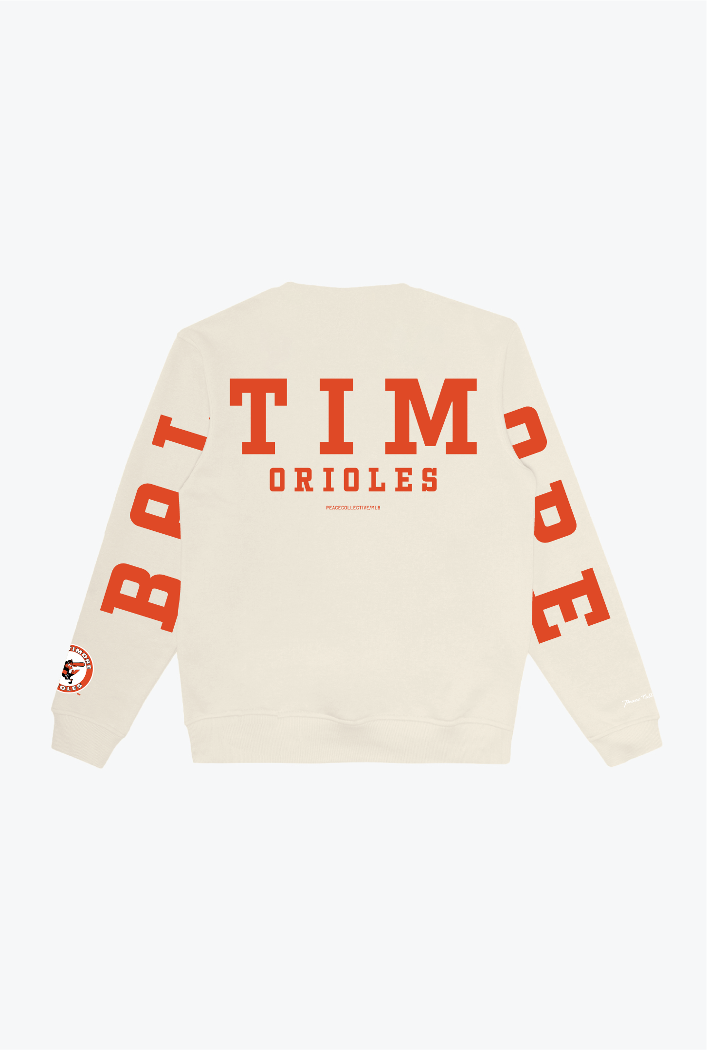 Baltimore Orioles Heavyweight Crewneck - Ivory