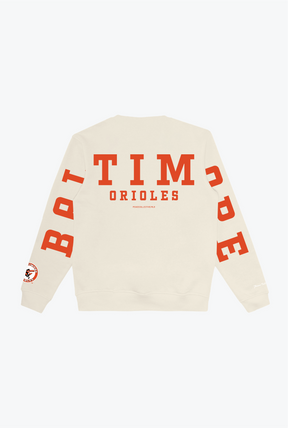 Baltimore Orioles Heavyweight Crewneck - Ivory