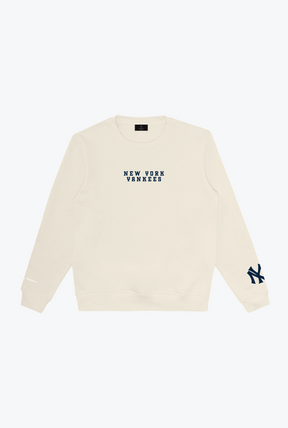 New York Yankees Heavyweight Crewneck - Ivory