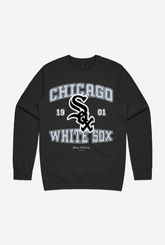 Chandail à col rond Vintage Washed Chicago White Sox - Noir