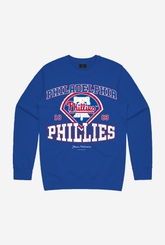 Philadelphia Phillies Vintage Washed Crewneck - Royal