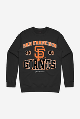 Sweat à capuche San Francisco Giants Vintage Washed - Noir