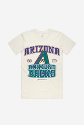 T-Shirt Arizona DiamondBacks Vintage Washed - Ivoire