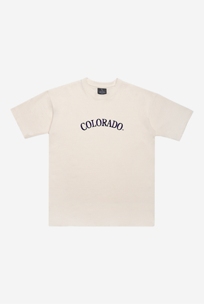 Colorado Rockies Heavyweight T-Shirt - Natural
