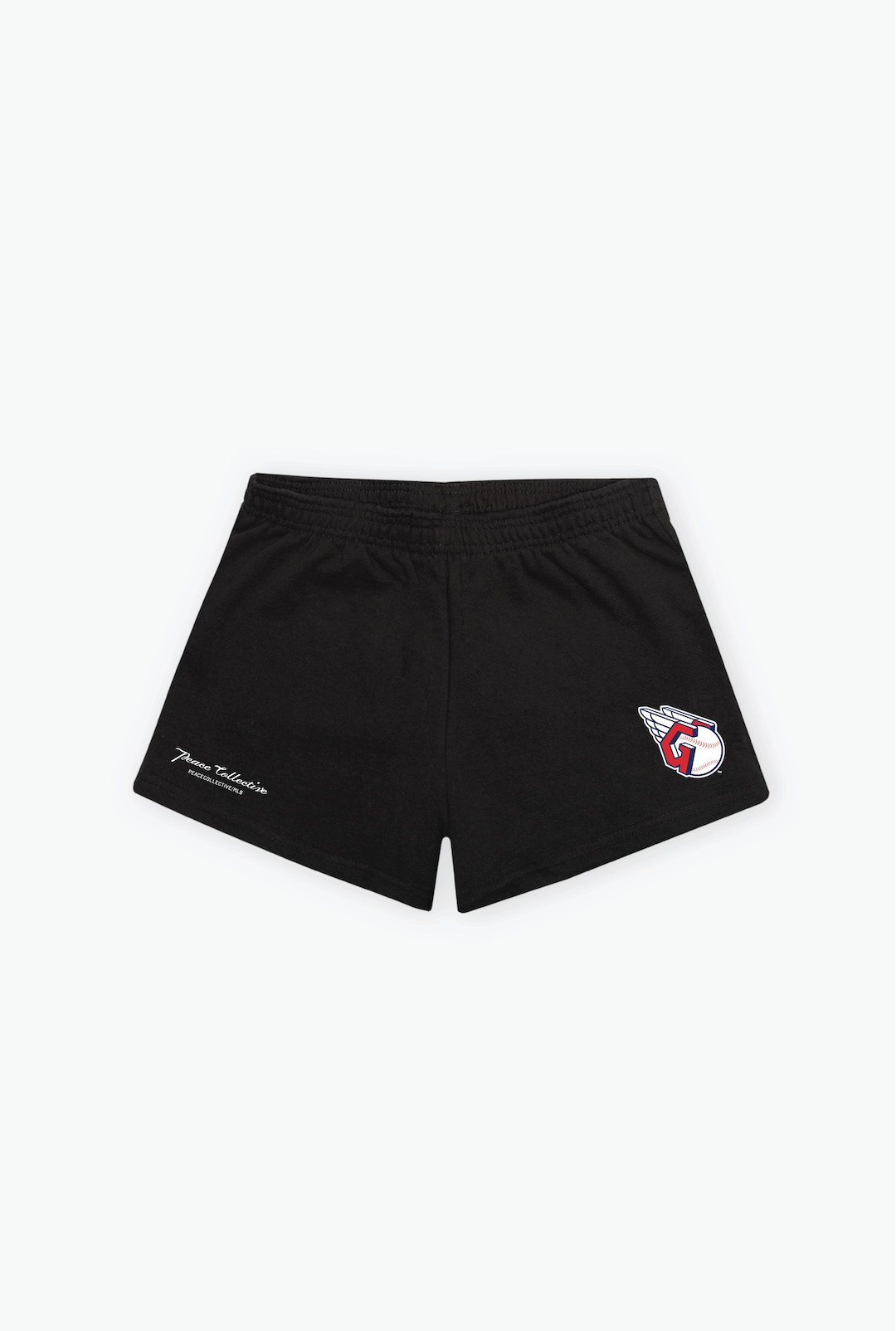 Cleveland Guardians Logo Women's Fleece Shorts - Black