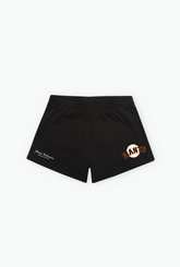 San Francisco Giants Logo Women's Fleece Shorts - Black
