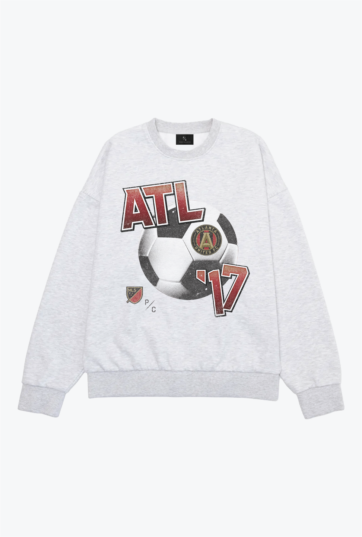 Atlanta United Vintage Footy SuperHeavy™️ Crewneck - Ash