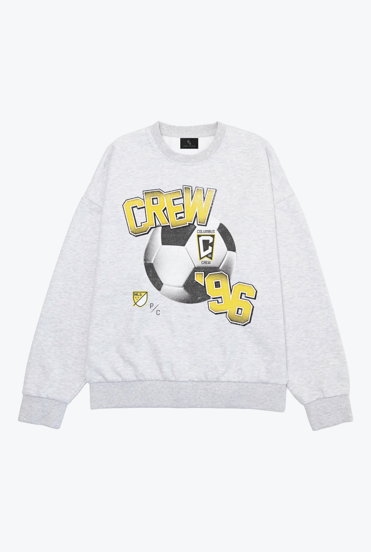 Columbus Crew Vintage Footy SuperHeavy™️ Crewneck - Ash