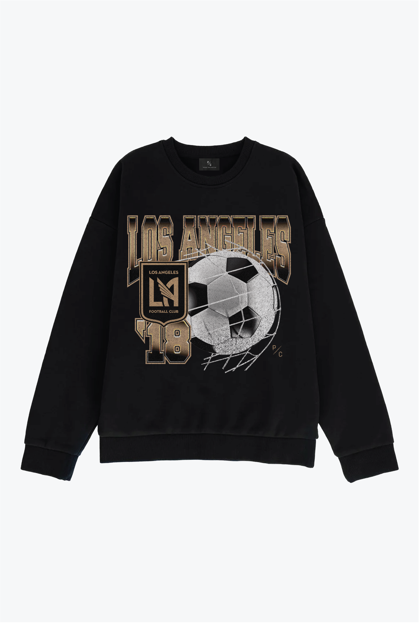 Los Angeles FC Vintage Ball SuperHeavy™️ Crewneck - Black