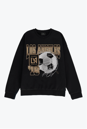 Los Angeles FC Vintage Ball SuperHeavy™️ Crewneck - Black