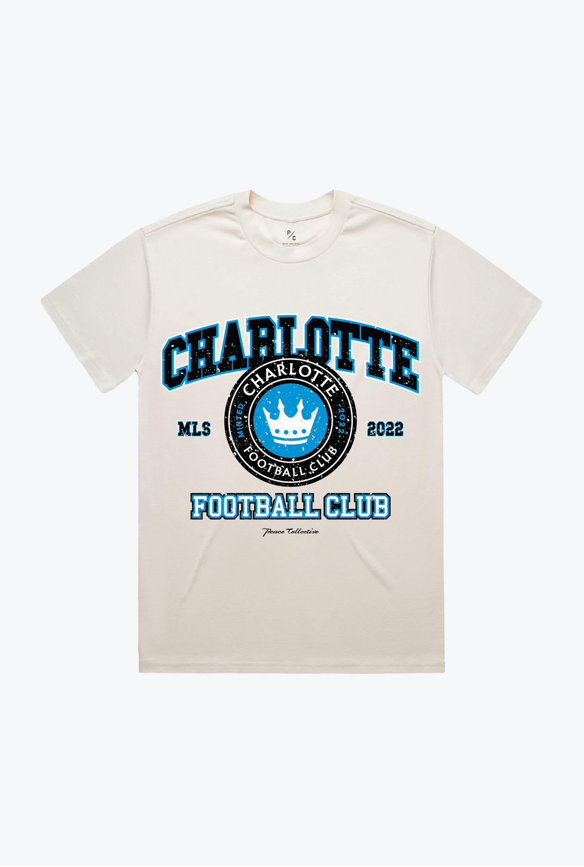 Charlotte FC Vintage Washed T-Shirt - Ivory