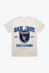 San Jose Earthquakes Vintage Washed T-Shirt - Ivory