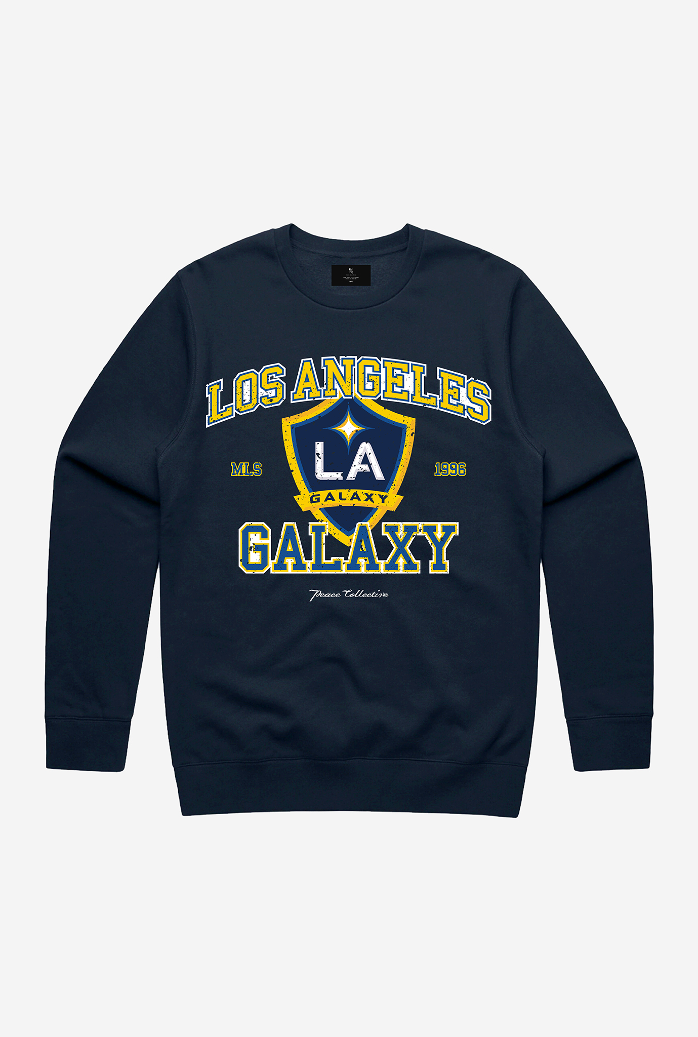 Pull ras du cou Los Angeles Galaxy Vintage Washed - Marine