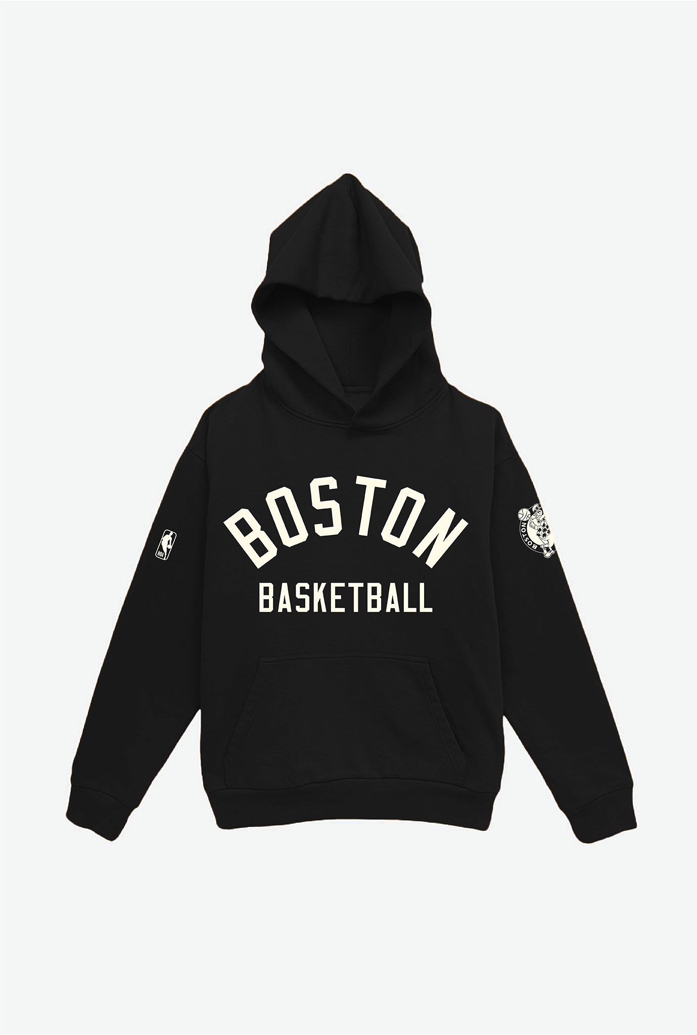 Sweat à capuche épais Boston Celtics - Noir