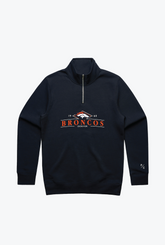 Denver Broncos Quarter Zip - Navy