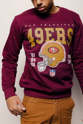 Sweat à capuche San Francisco 49ers Vintage - Bordeaux