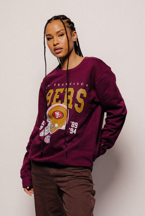 Sweat à capuche San Francisco 49ers Vintage - Bordeaux