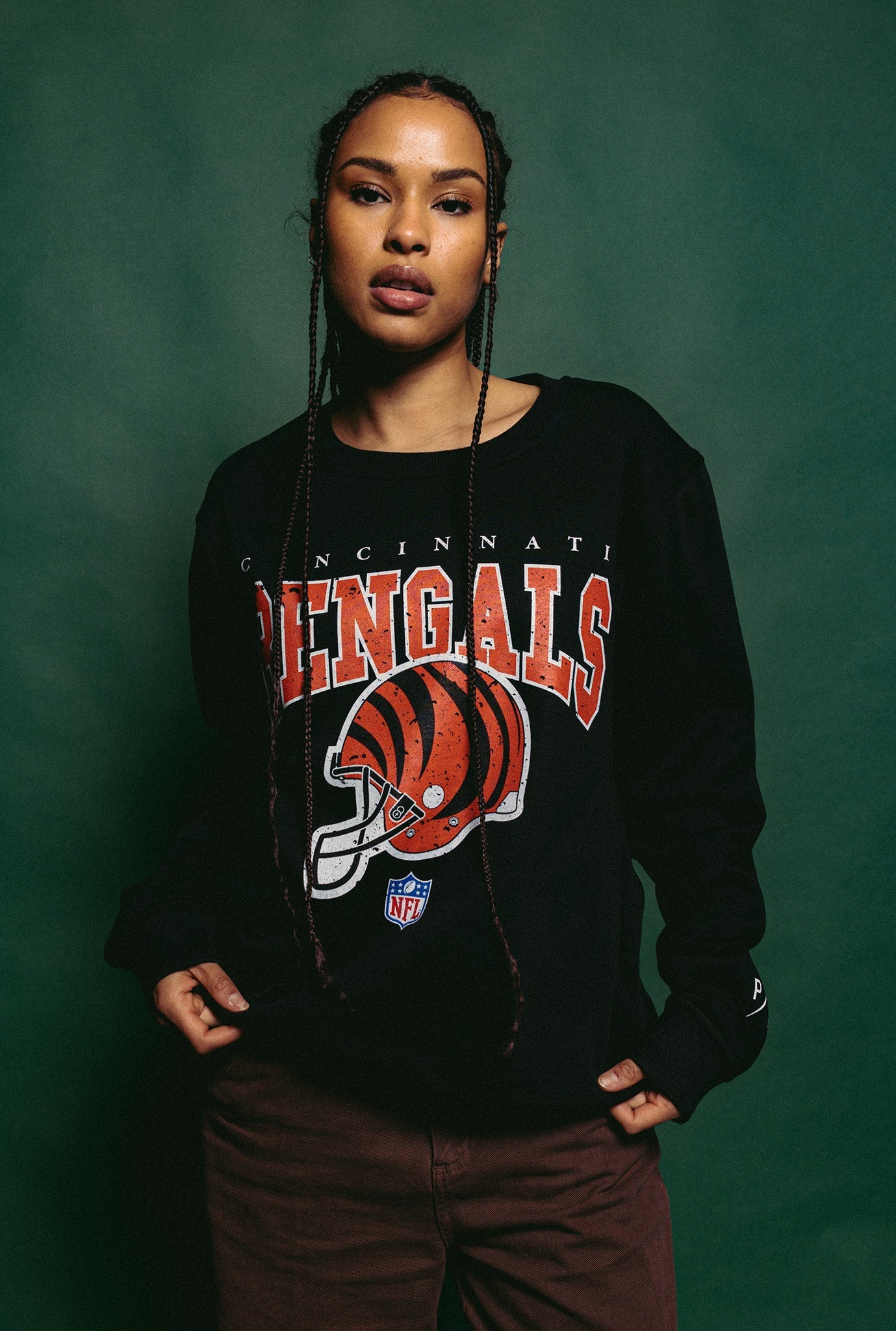 Cincinnati Bengals Vintage Crewneck - Black