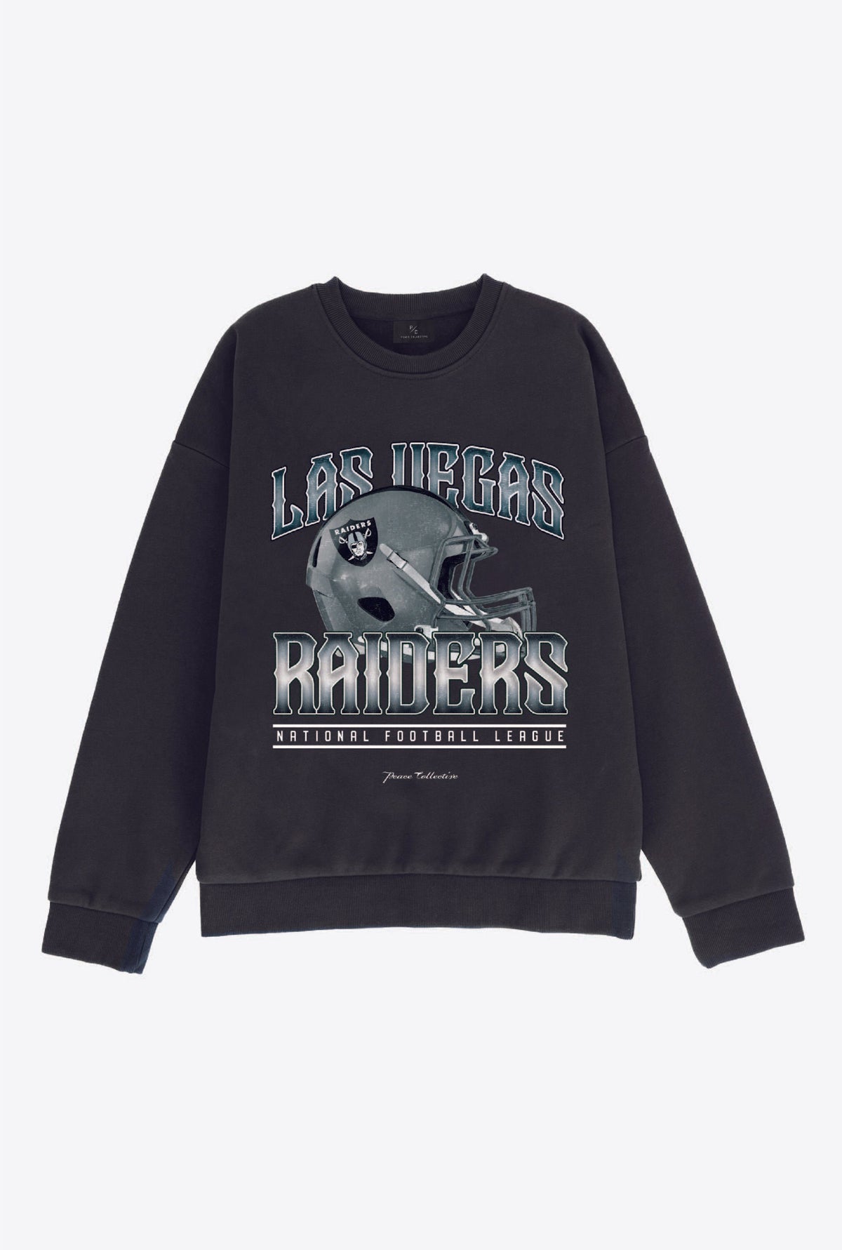 Las Vegas Raiders Helmet SuperHeavy™️ Crewneck - Off Black