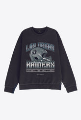 Las Vegas Raiders Helmet SuperHeavy™️ Crewneck - Off Black