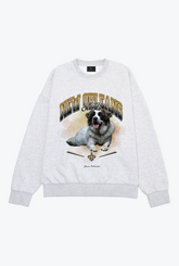 New Orleans Saints Mascot SuperHeavy™️ Crewneck - Ash