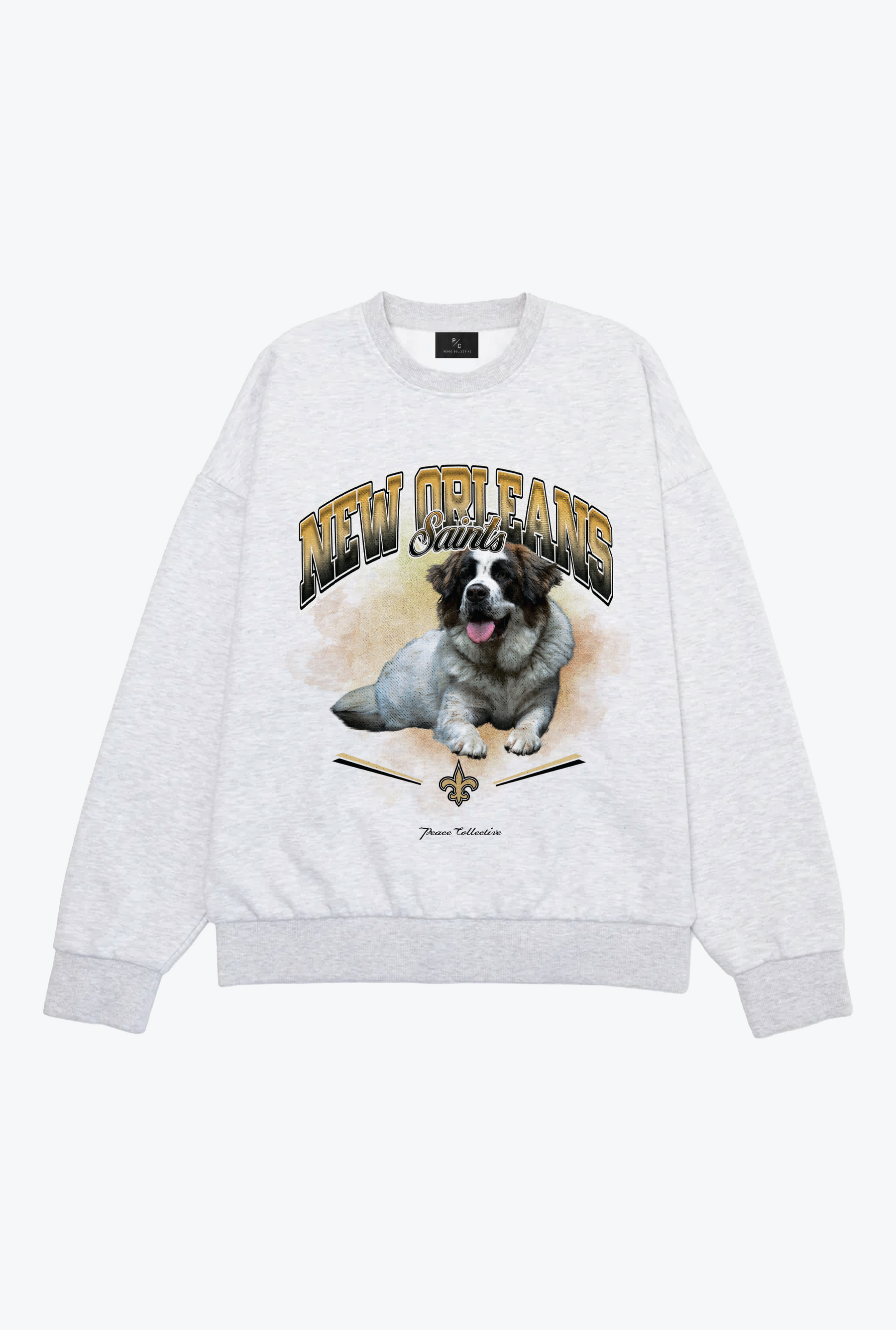 New Orleans Saints Mascot SuperHeavy™️ Crewneck - Ash