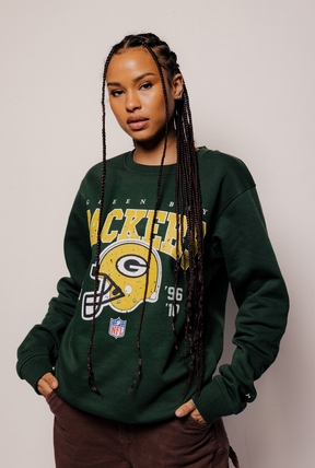 Col Ras Du Cou Vintage Packers De Green Bay - Vert Forêt