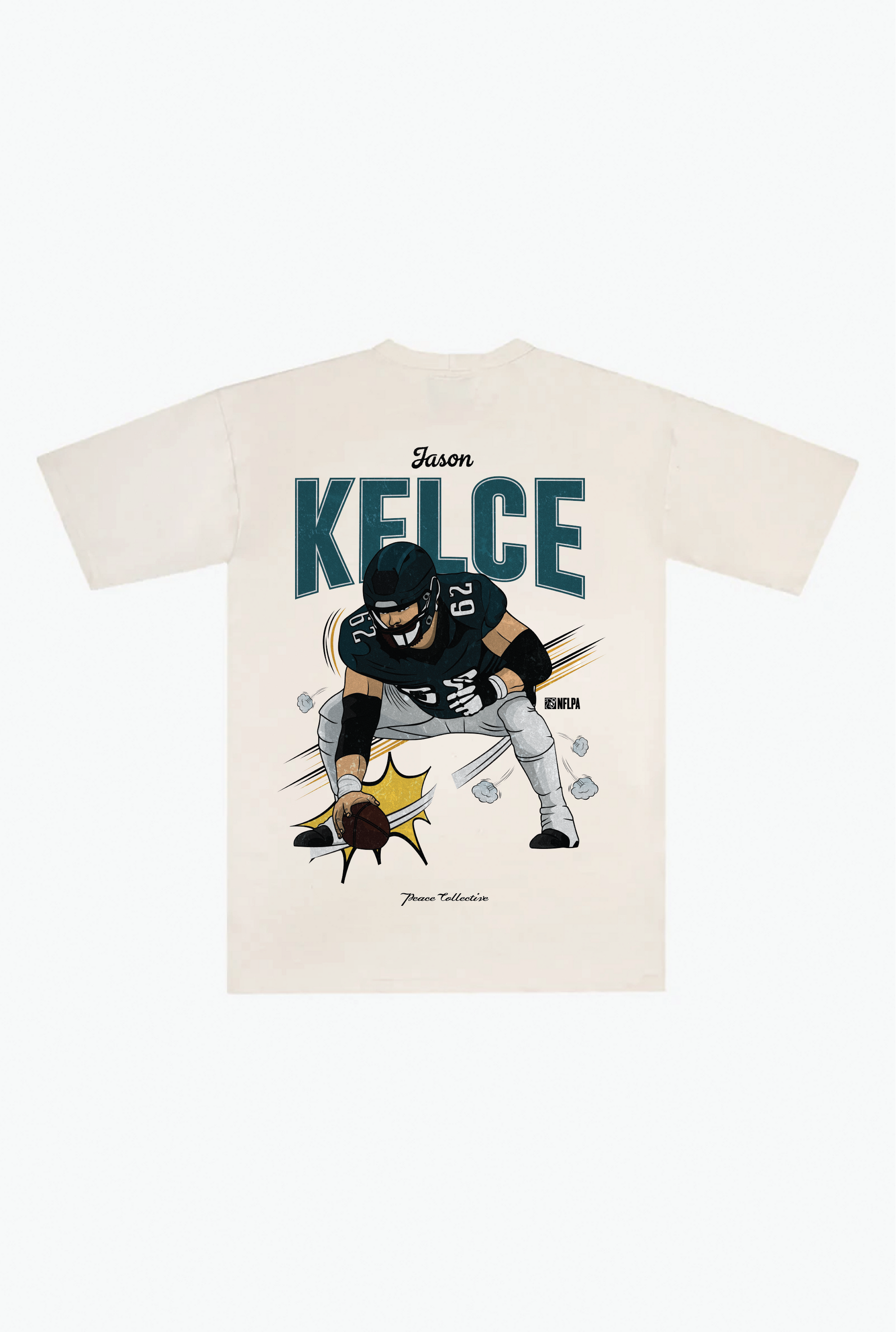 Jason Kelce Heavyweight T-Shirt - Ivory