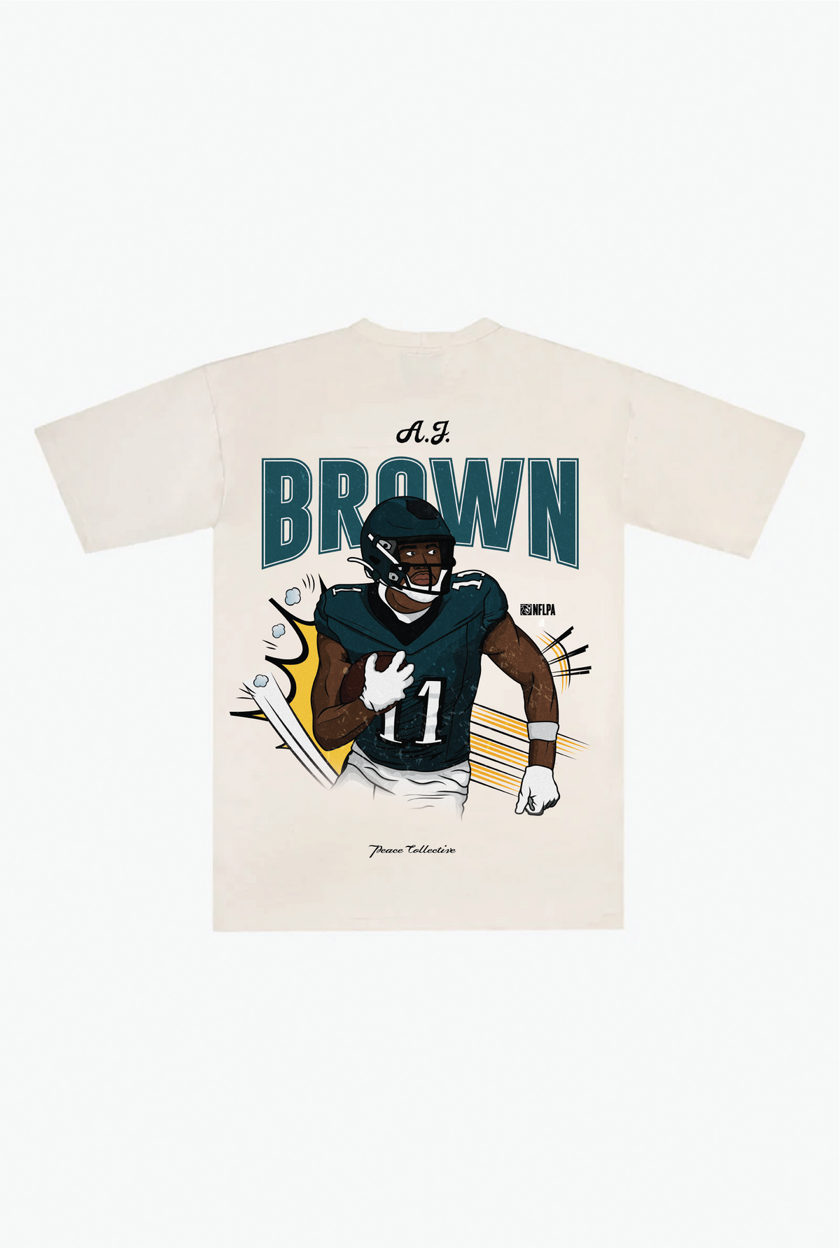 A.J. Brown  Heavyweight T-Shirt - Ivory