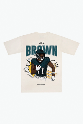 A.J. Brown  Heavyweight T-Shirt - Ivory